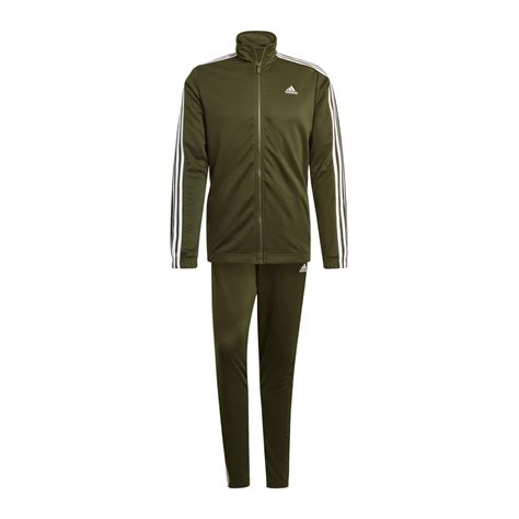 trainingsanzug herren adidas grün weiß|Adidas trainingsanzug herren baumwolle.